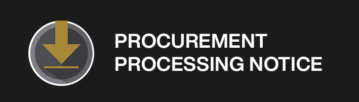 Procurement Processing Notice